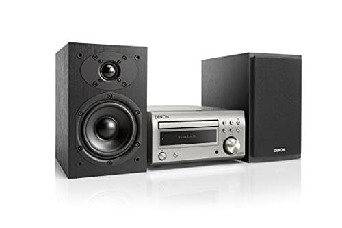 Denon D-M41DAB Mini HiFi-systeem met CD-speler, Bluetooth, FM/DAB+ Tuner en 2x 30W Stereo - Zilver/Zwart