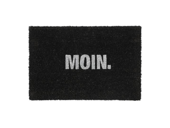 Fussmatte Moin. Weiss-Schwarz