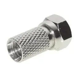 F-Stecker 6,7, mit Dichtungsring mit großer Mutter