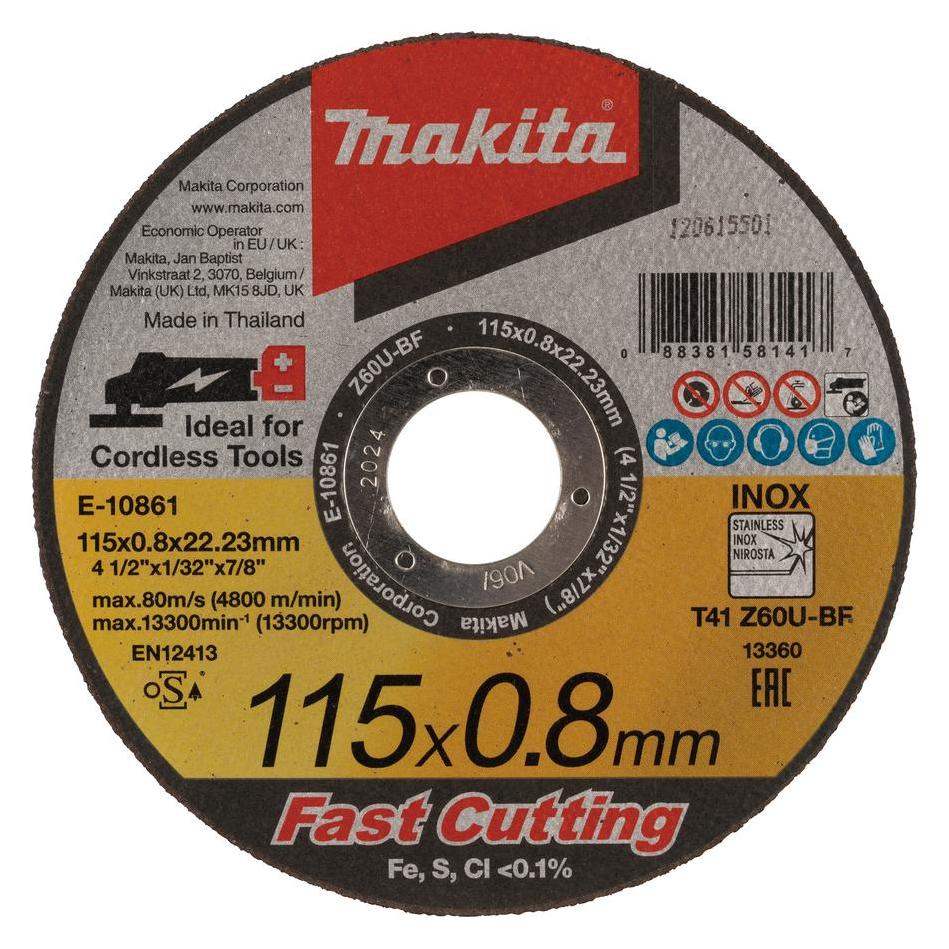 Makita Trennscheibe Inox 115x0,8x22mm extra dünn (E-10861)