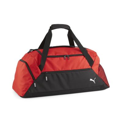 Sporttasche PUMA "TEAMGOAL TEAMBAG M", rot (puma rot, puma schwarz), Obermaterial: 100% Polyester, Taschen Sporttasche, mit Schuhtunnel mit Reißverschluss, pflegeleicht