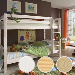 INFANSKIDS Etagenbett Kiefer natur lackiert