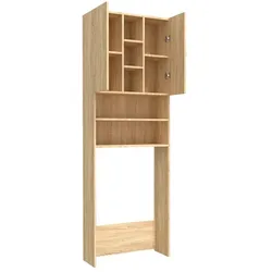 vidaXL Labeldorf, Waschmaschinenschrank, Braun