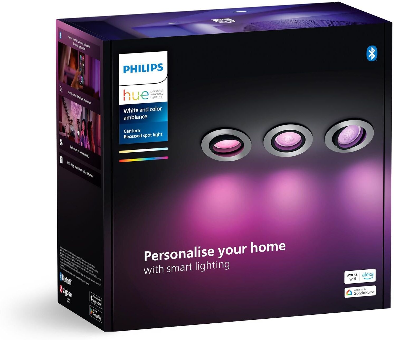 Philips HUE LED Deckenleuchte "Centura 3er- Pack", bunt, Leuchten, LED Deckenleuchte bunt Einheitsgröße