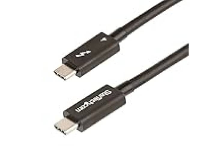 StarTech Câble Thunderbolt 4 1m USB-C 40Gbps 100W PD Vidéo 8K 60Hz Noir