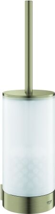 Grohe Selection jeu de pinceaux WC 41076EN0 nickel brossé, verre, fixation murale, fixation invisible