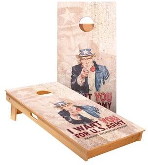 Skip's Garage Uncle Sam Cornhole Boards