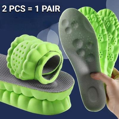 Uplift Essentials Professional 4D Ultra Soft Latex Orthopedic Insoles green Upgrade 6.5 7.5
