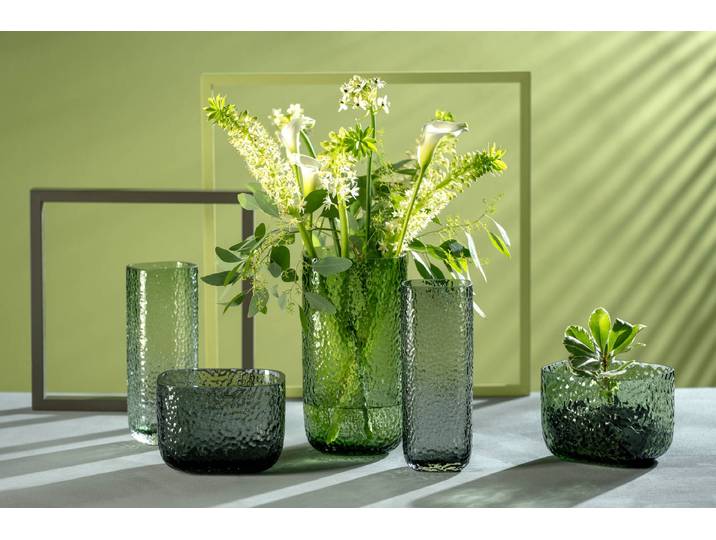 Vase Martello Typ C 8 x 27 x 10cm Grau/Grau
