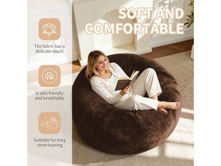 Pouf poire 4FT pour adulte fauteuil de lecture café