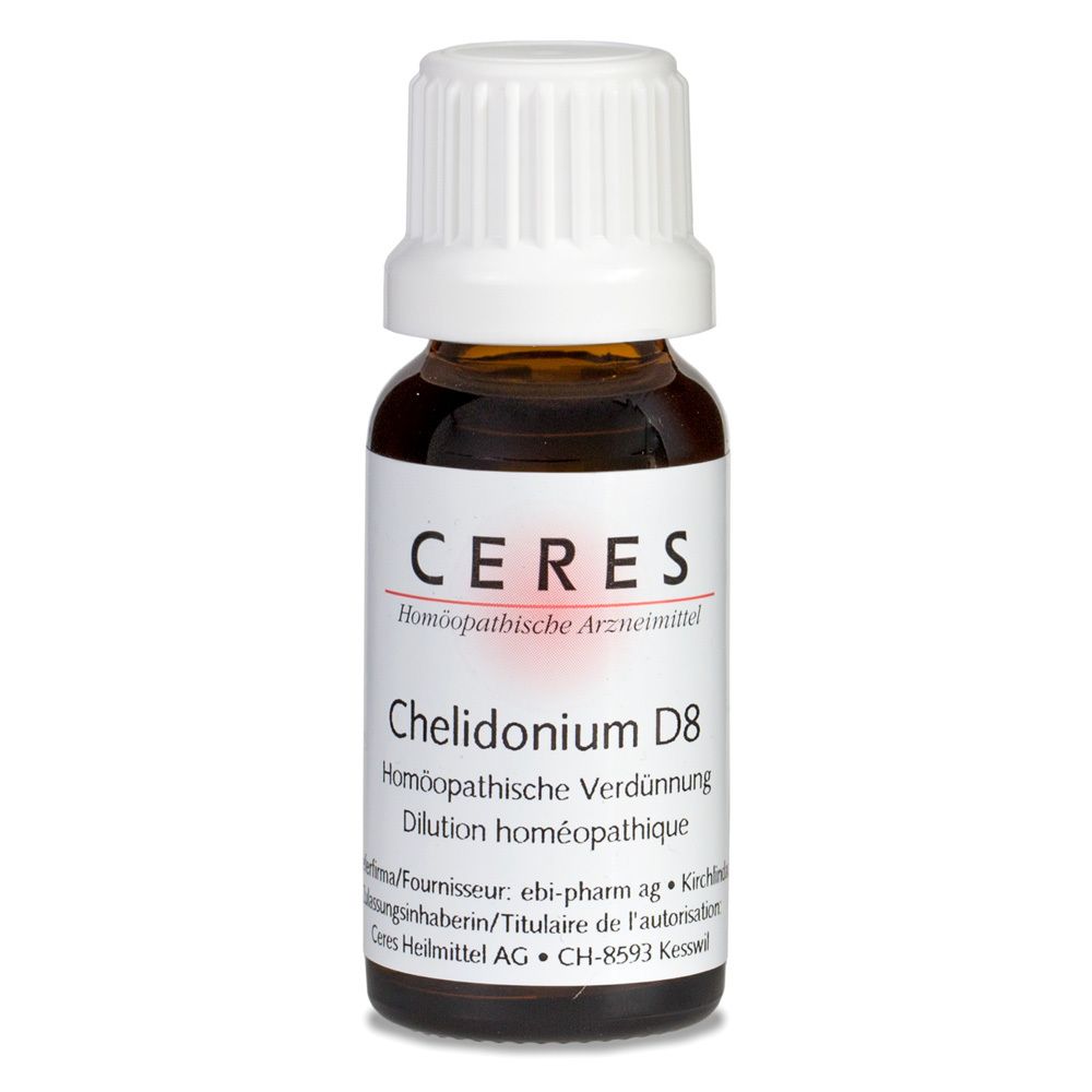 Ceres Chelidonium D 8 Dilution 20 ml