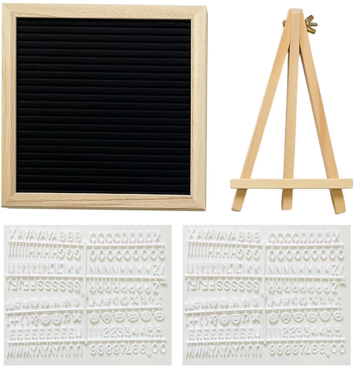 Omgoods Letterbord met 340 letters voor decoratie en aankondigingen