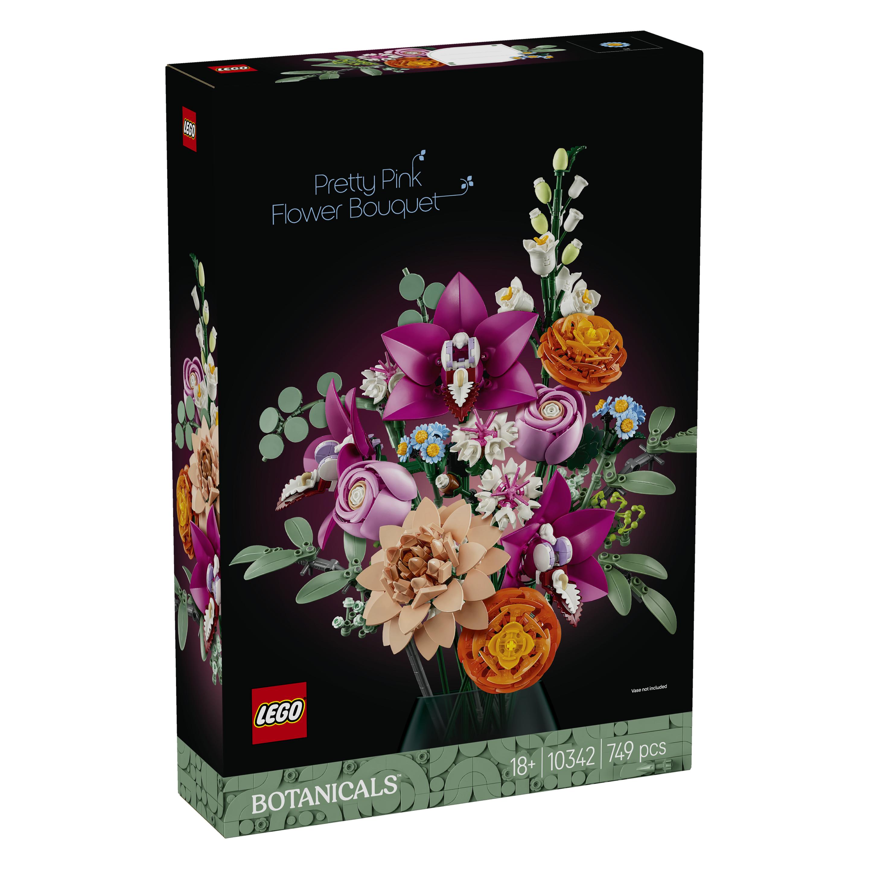 LEGO Schöner Rosafarbener Blumenstrauss (10342, LEGO Botanicals, LEGO Icons) (10342)