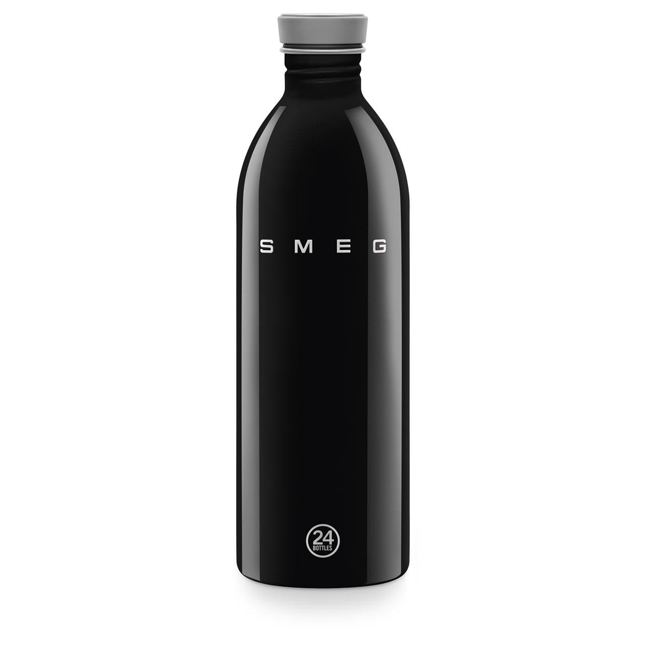 SMEG WBF02BL 24Bottles® Urban Bottle Edelstahlflasche Schwarz 1l
