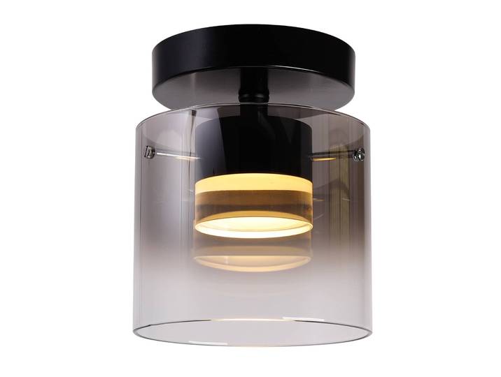 HighLight LED Deckenleuchte Salerno, dimmbar, schwarz, für Wohn- / Esszimmer, Metall, Modern
