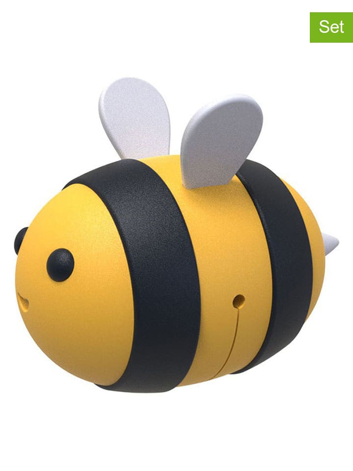 Winkee 4er-Set: Speichenclips ''Bienen'' in Gelb/ Schwarz - onesize