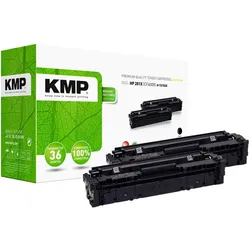 KMP, Toner, Toner Doublepack H T215DX, Schwarz/Schwarz (BK)