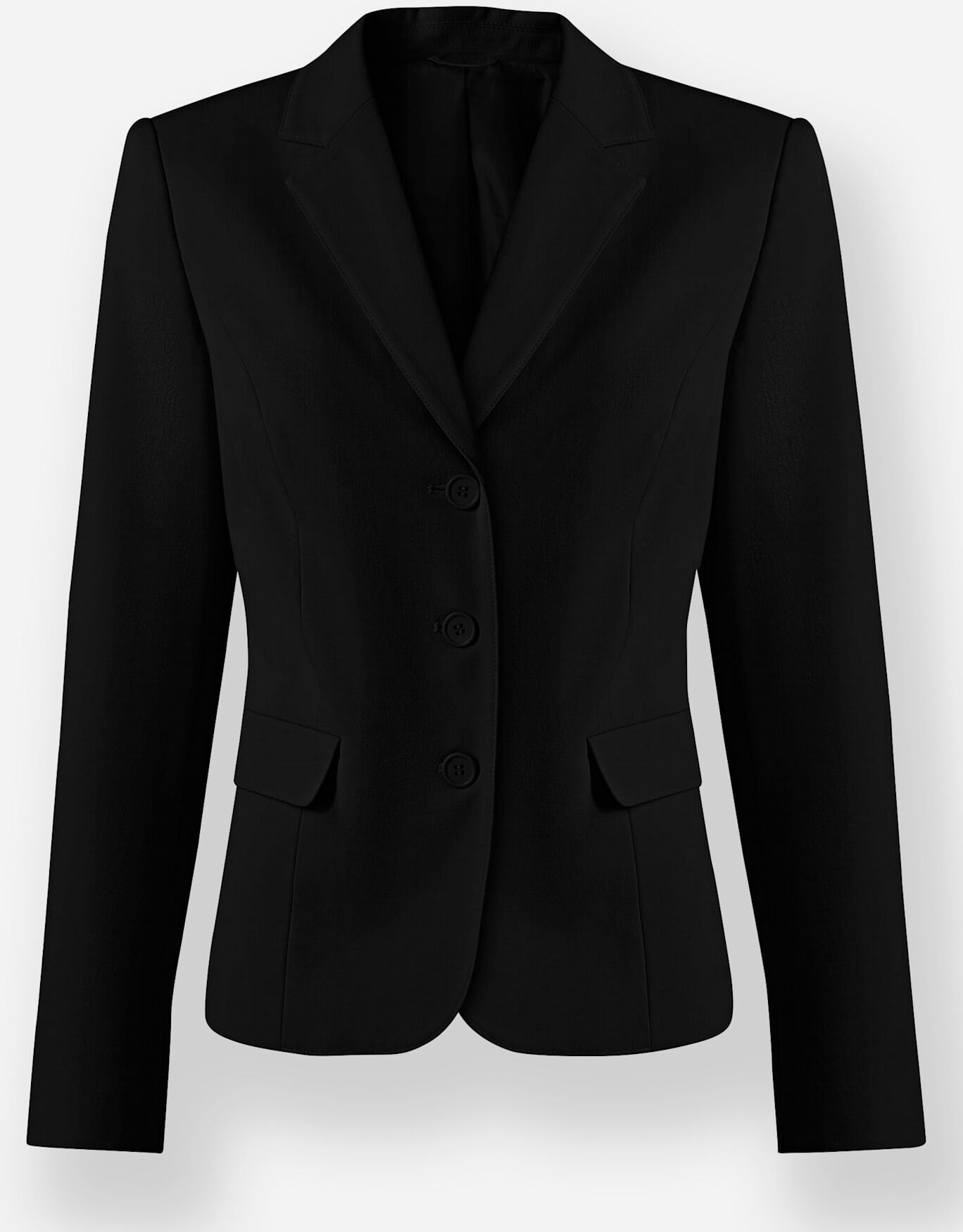 Hosenanzug HEINE, Damen, Gr. 42, Normalgrössen, schwarz, 63% Polyester, 34% Viskose, 3% Elasthan, Anzüge Hosenanzug schwarz 42, Normalgrössen