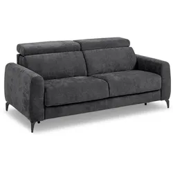 Schlafsofa Lorenzo Stoff Grau Anthrazit