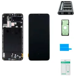 Samsung Galaxy A70 Display (mit Rahmen) schwarz - Premium-Set