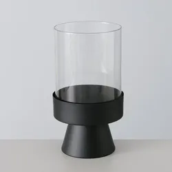 Windlicht Pallas 29cm schwarz