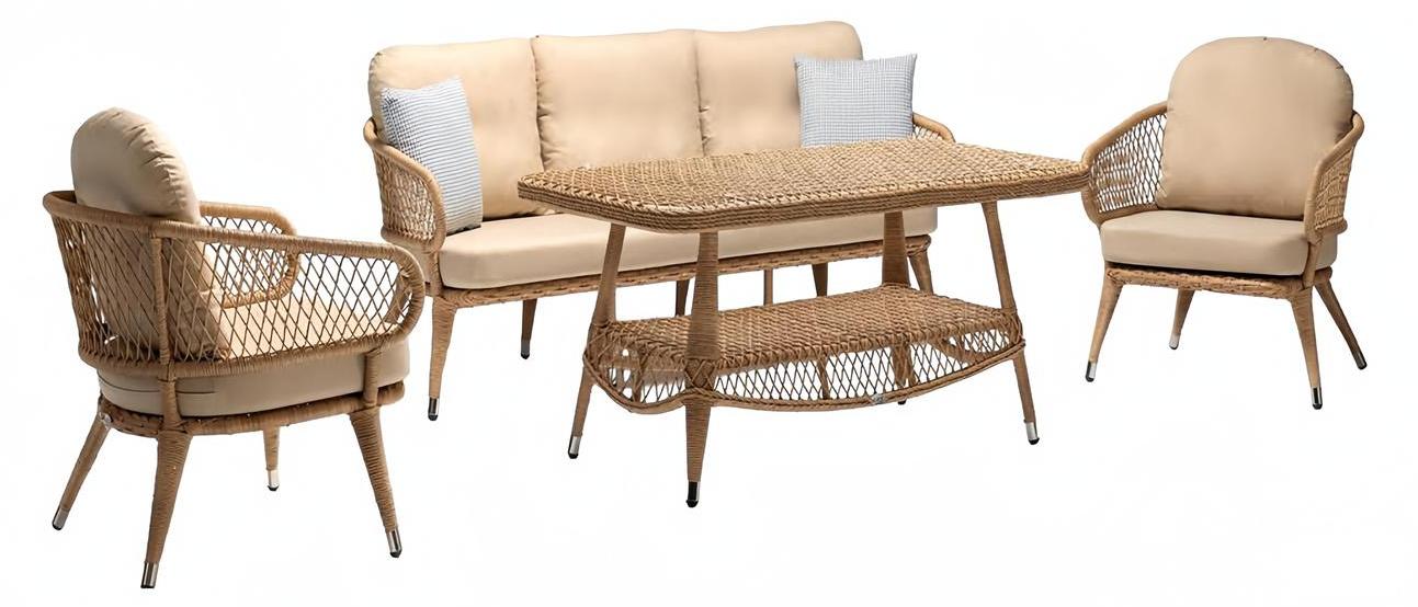 Outdoor Möbel Loungemöbel Gartenlounge Außenmöbel Sofa Couch Terrassen 4tlg