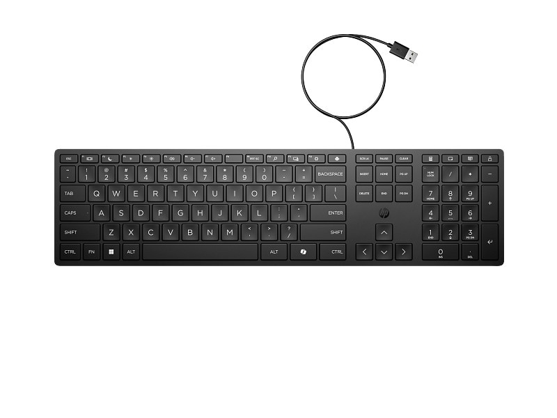 HP 320K Tastatur kabelgebunden, Schwarz