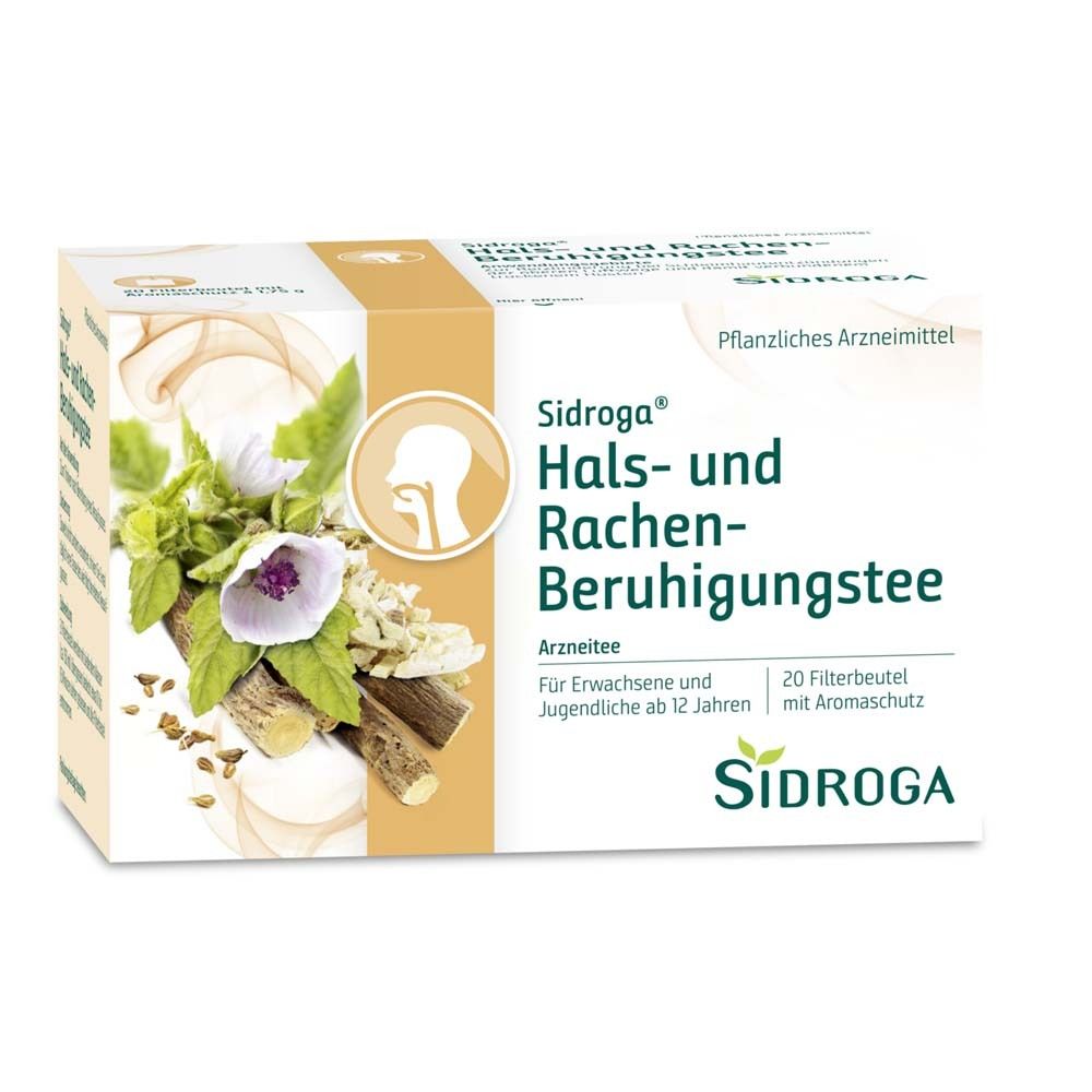 Sidroga Hals- und Rachen-Beruhigungstee Filterbtl. 20x1,75 g Tee