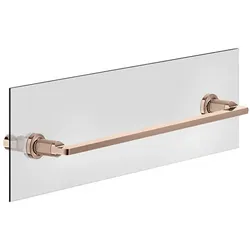 Gessi Inciso Handtuchhalter 450 mm, Montage an Glaswand, 58615030, Farbe: Kupfer PVD