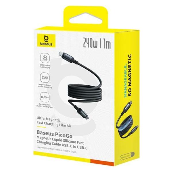 Baseus USB-C to USB-C PicoGo, 240W, 1m (1 m, USB 3.2 Gen 2, 240 W) (P10376800121-00)