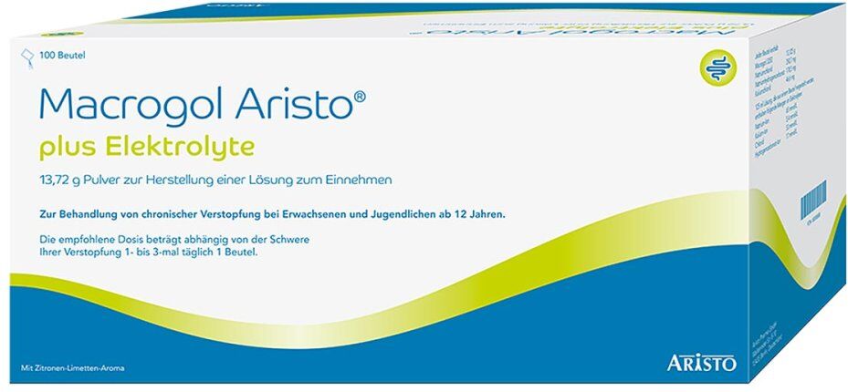 Macrogol Aristo Plus Elektrolyte 13,72 g Pulver