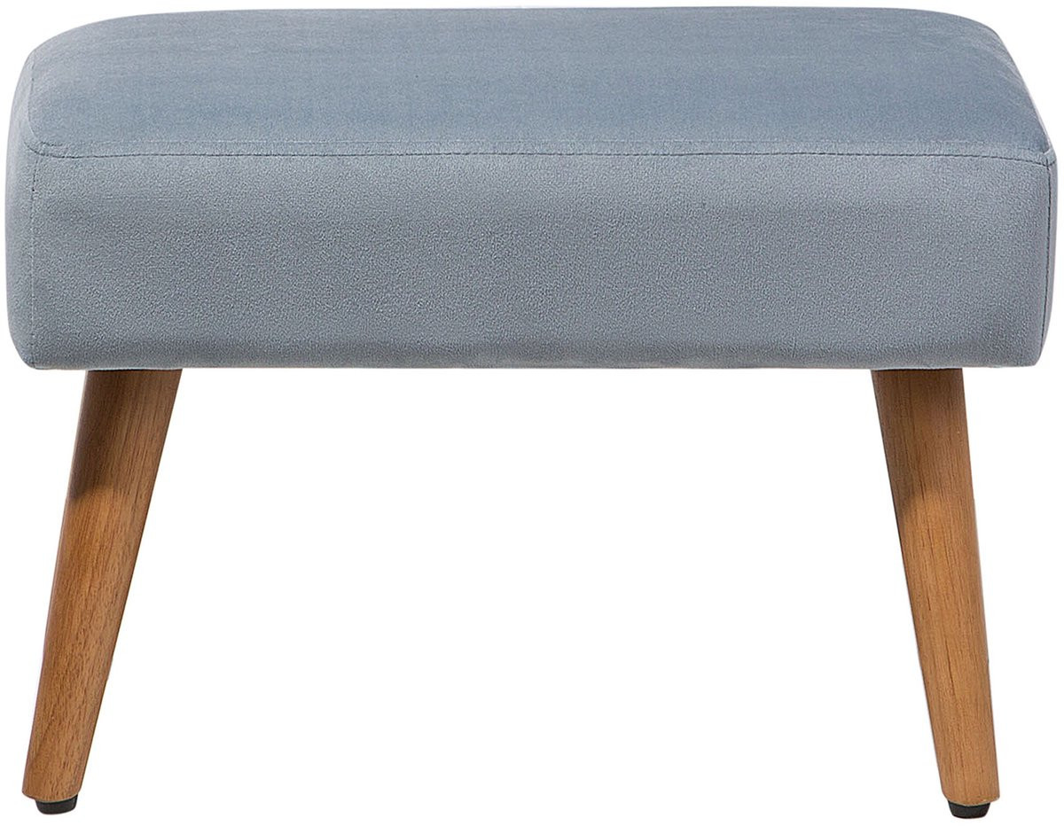 TAKOMA II Hocker Lichtgrijs Fluweel