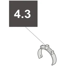 4.3 Sommer Magnet in Halter, twist XL