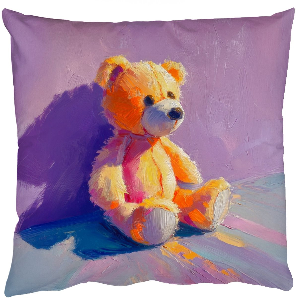 Sierkussen Teddybeer Schaduw Paars 50 x 50 cm