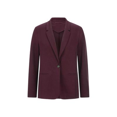 Jackenblazer GOLDNER "Damenblazer mit Reverskragen und Paspeltaschen", Damen, Gr. 52, bordeaux, Obermaterial: 48% Polyamid PA. 40% Viskose CV. 12% Elasthan EL., Gerade, Blazer, mit formgebenden Teilungsnähte