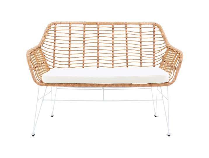 Bank Asena Natur/weiss Kunststoff B 120 T 69 H 85 cm - Bank