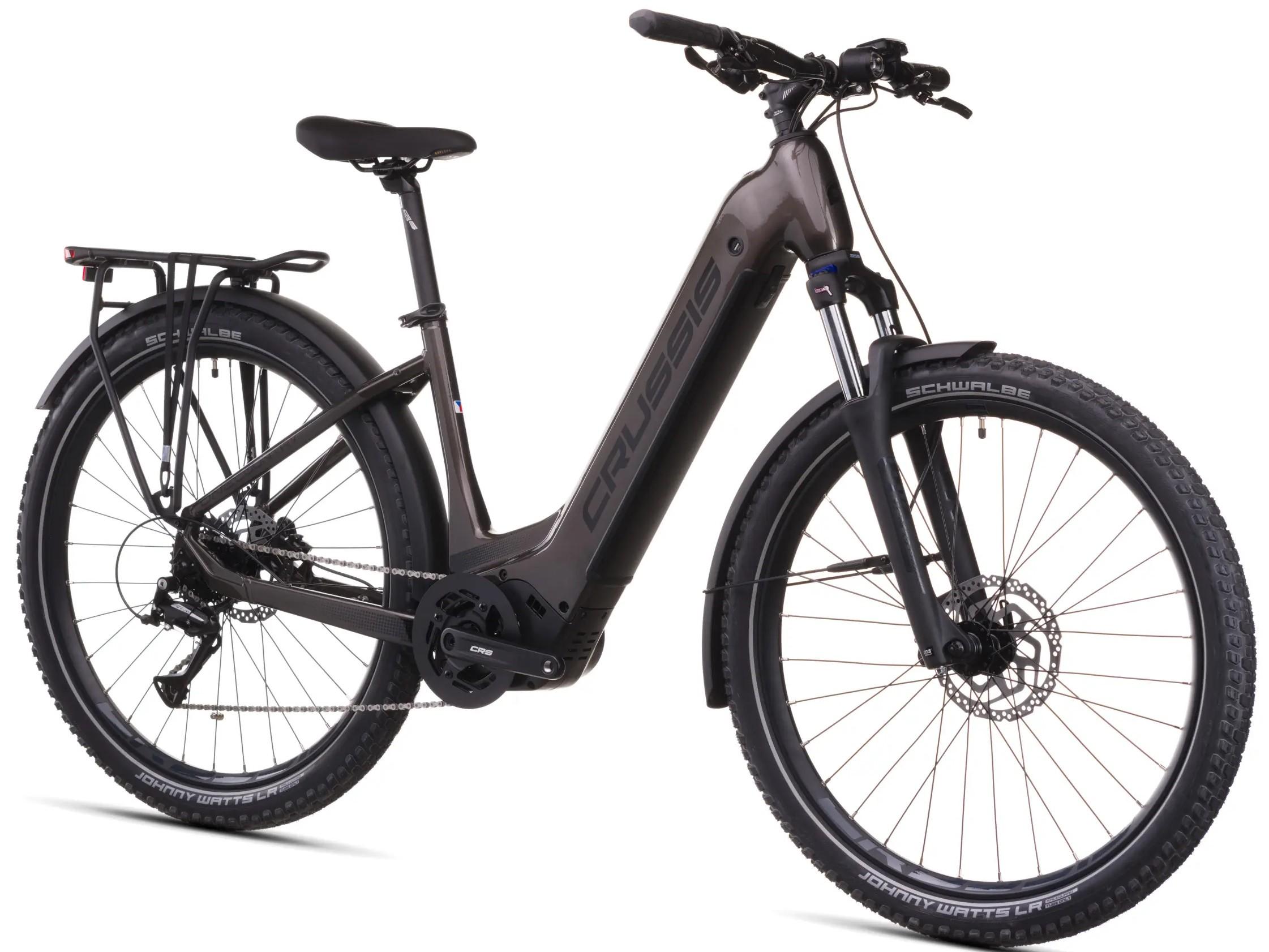 27,5 Zoll E-bike City Elektrofahrrad Crussis 2026 Modell Country 7.11-(513Wh) 14,25Ah 75Nm Rahmenhöhe 19"(47 cm) Braun/Metallic