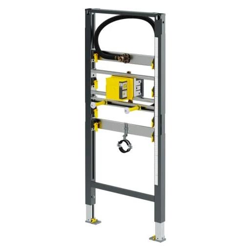 Viega Prevista Dry-Urinal-Element Spülauslösung verdeckt 1120-1300 mm Stahl, Modell 8560.31 BH: 1120-1300 (776428)