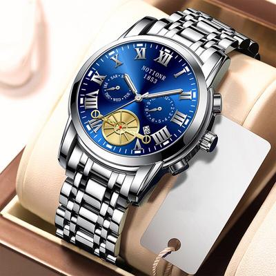 Fusion Finds Luxury Men's Stainless Steel Watch With Date Calendar & Luminous Quartz Business Design Luxury Men's Stainless Steel Watch With Date Calendar & Luminous Quartz Business Design