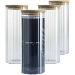 Ritzenhoff & Breker Linea Vorratsgläser, Vorratsbehälter, Transparent