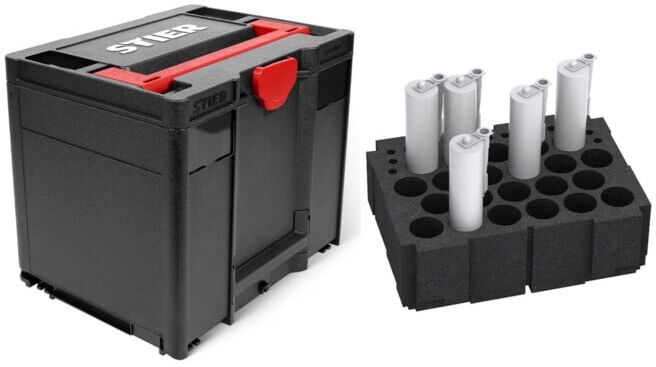 Set STIER Systainer³ IV Black + Kartuscheneinsatz für Systainer IV und V