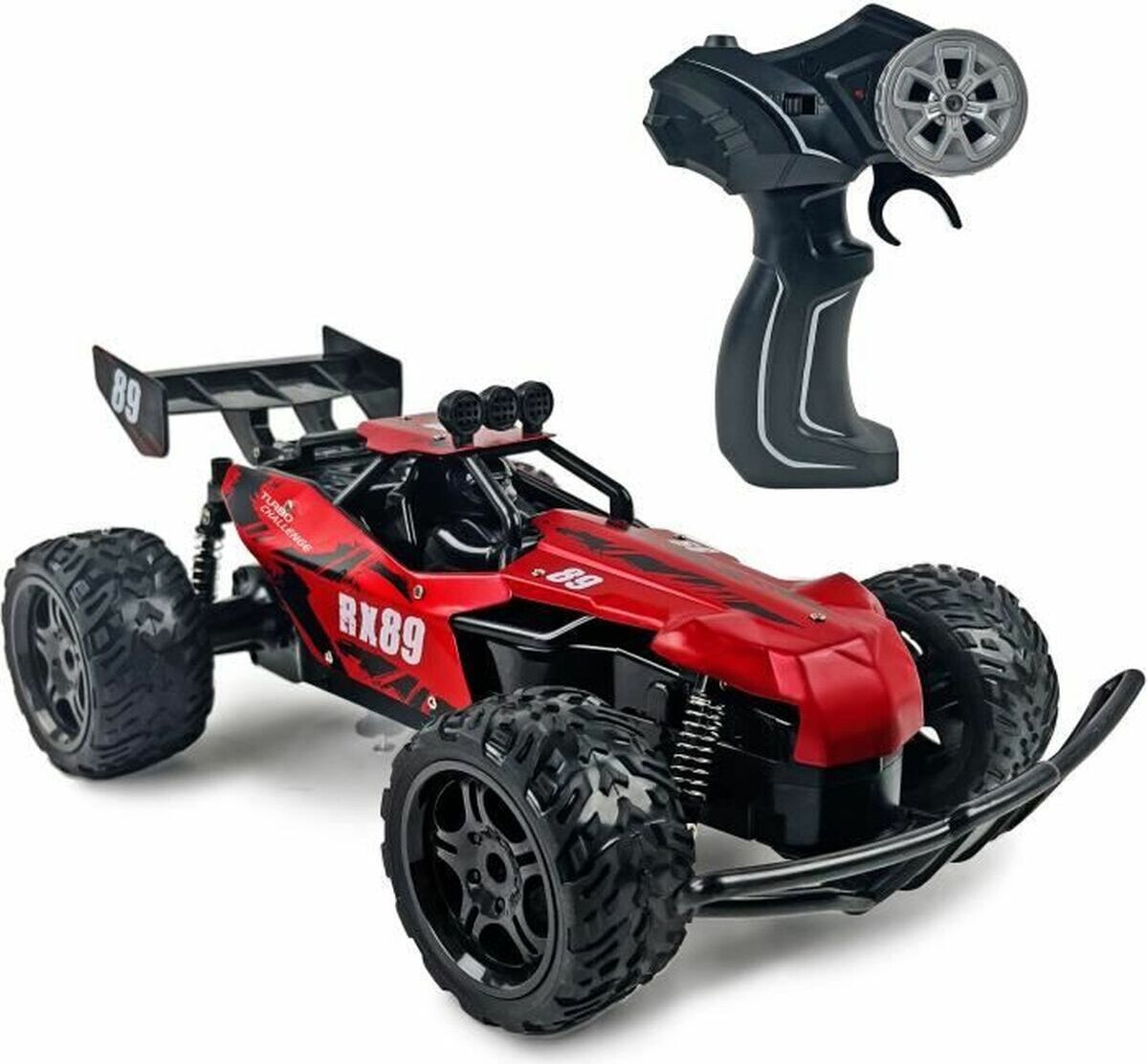 Turbo Challenge RX Car 89 093721 RC Auto - Rood - 1/12 - Metalen uitvoering
