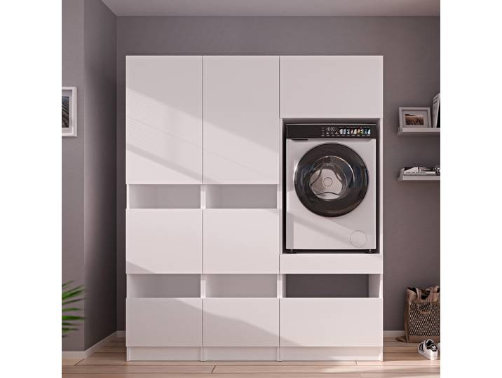 HWR Smart Kombi B 168 x 200 x 68cm Weiß/Weiß