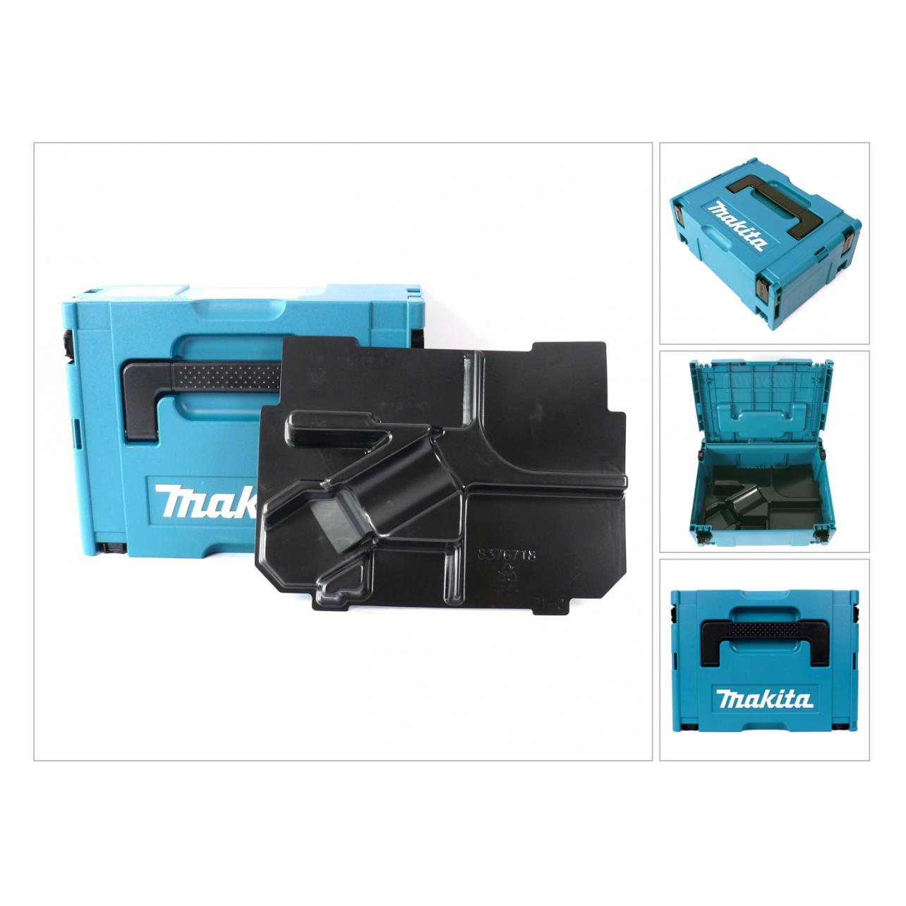 Makita MAKPAC 2 Systemkoffer - mit Einlage für BTM / DTM 40 / 50 / 51 (37940231)