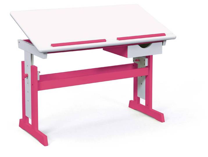 Inter Link Kinderschreibtisch Schülerschreibtisch PIJII in der Farbe pink weiß