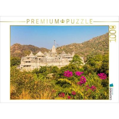 CALVENDO Puzzle Der Jain-Tempel von Ranakpur | 1000 Teile Lege-Größe 64x48cm Foto-Puzzle für glückliche Stunden