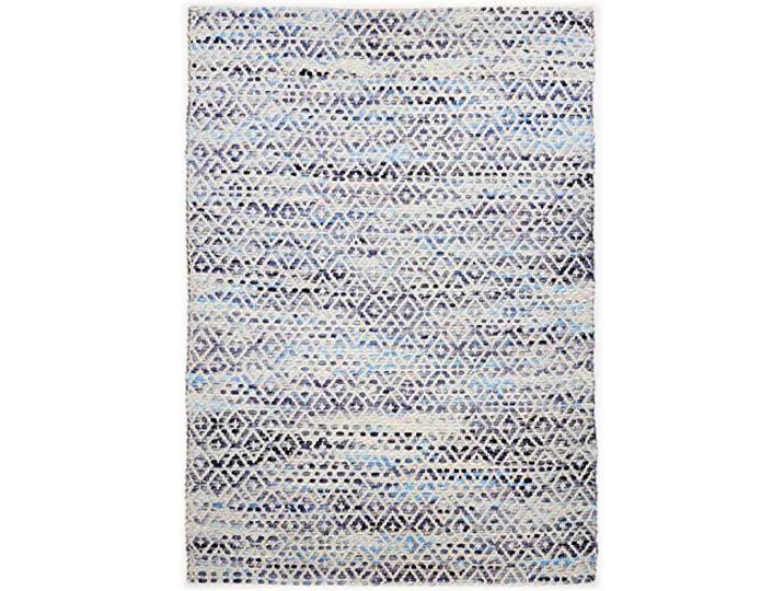 Handwebteppich beidseitig verwendbar nachhaltige, ungefärbte Schurwolle und Baumwolle 160 x 230 cm; Farbe: Blau Türkis Beige Tom Tailor - Smooth Comfort