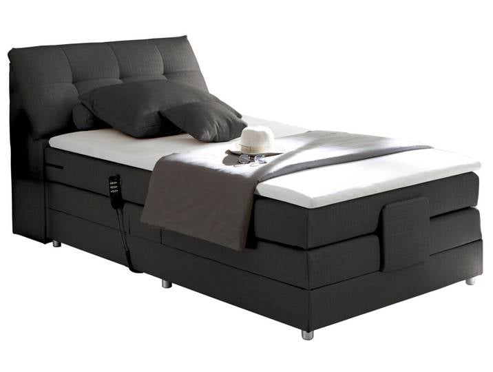 Esposa Boxspringbett CARPINO, grau, Stoff