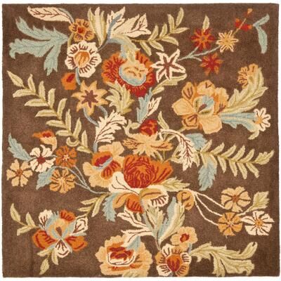 SAFAVIEH Handmade Blossom Delle Modern Floral Wool Rug