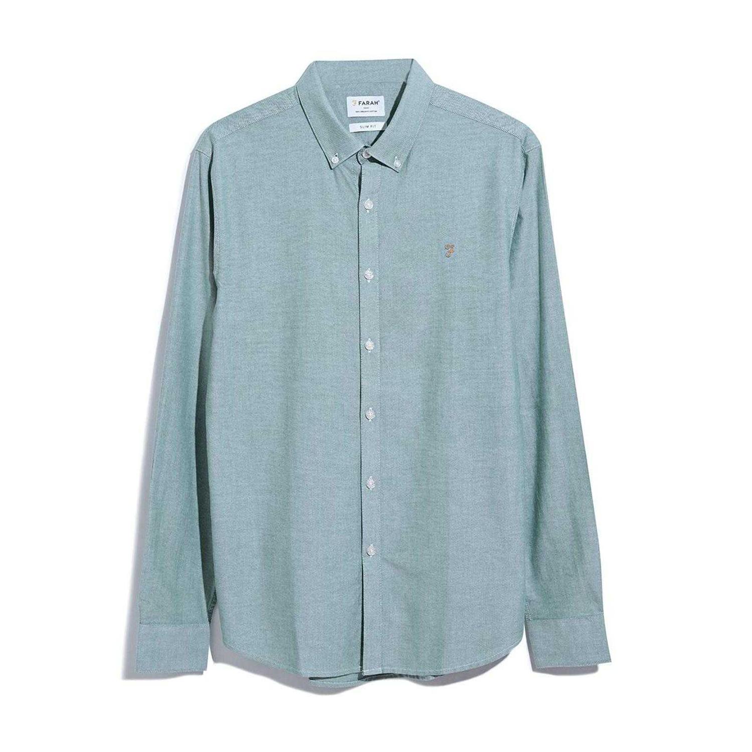 Farah Heren Brewer Slim Shirt (Groen)